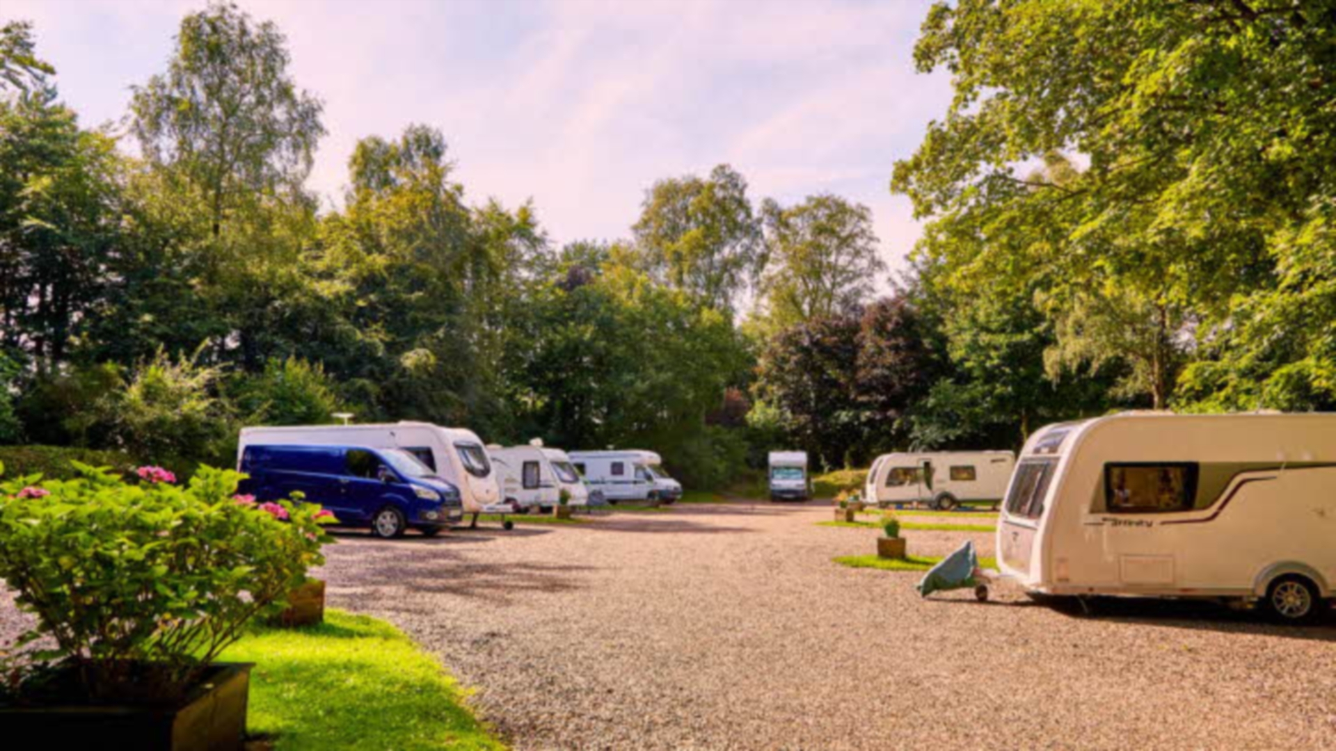 Balbirnie Park Caravan Site in Fife.