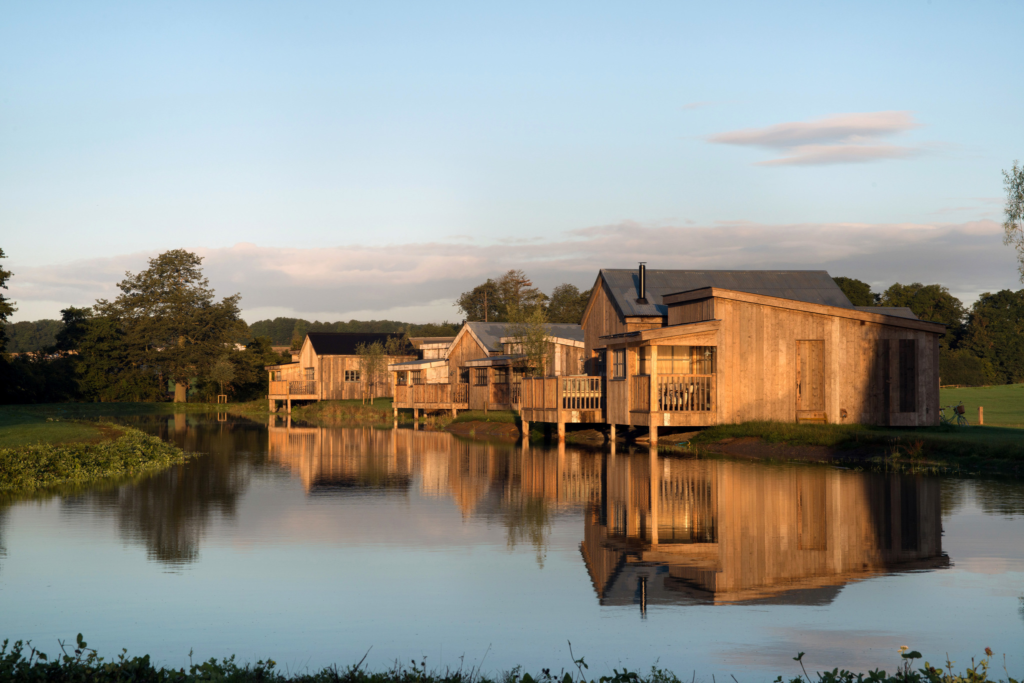 Holiday cabins such as these at Soho Farmhouse, Oxfordshire, could be built near Auchterarder.