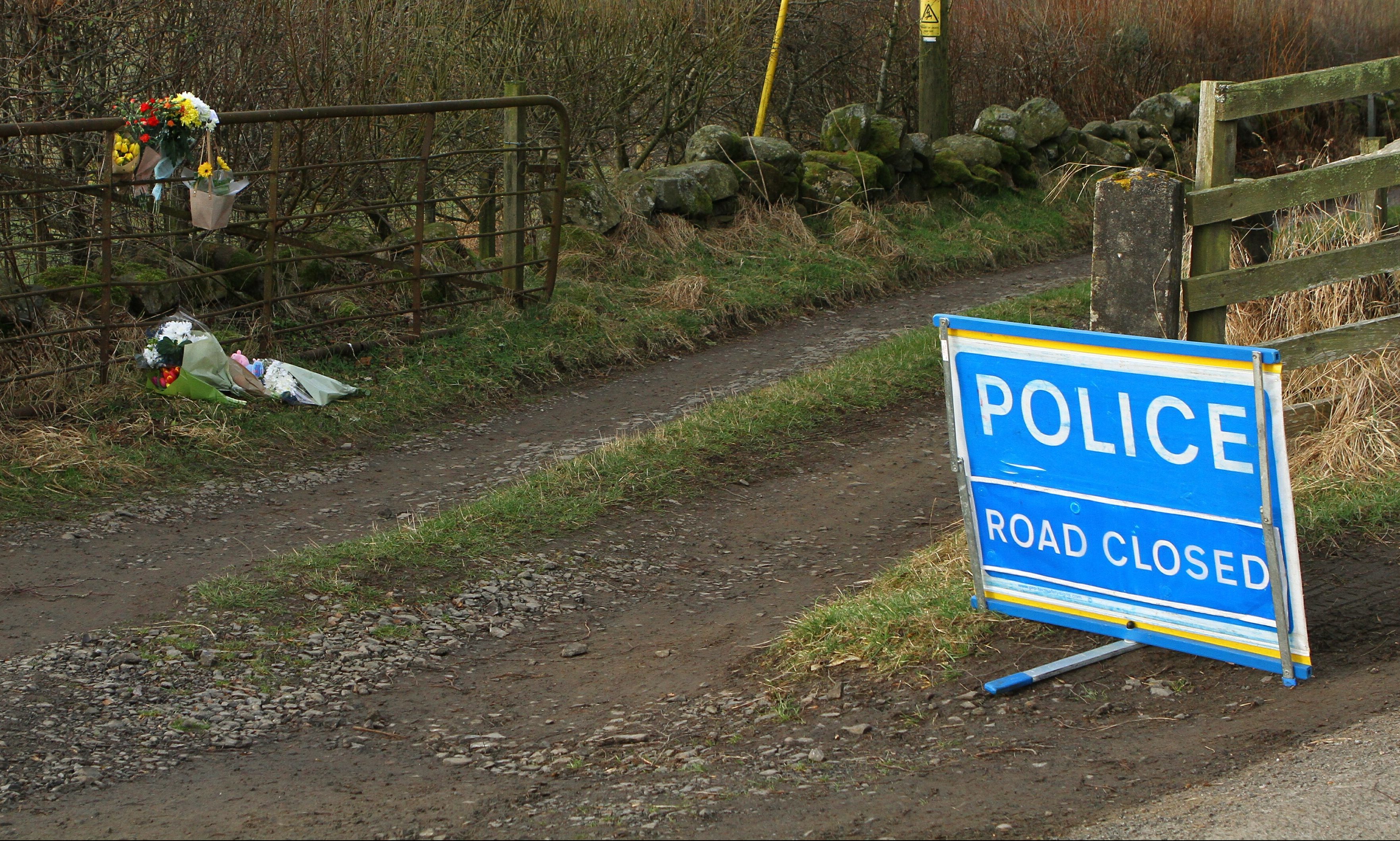 The scene at Milton of Drimmie today.