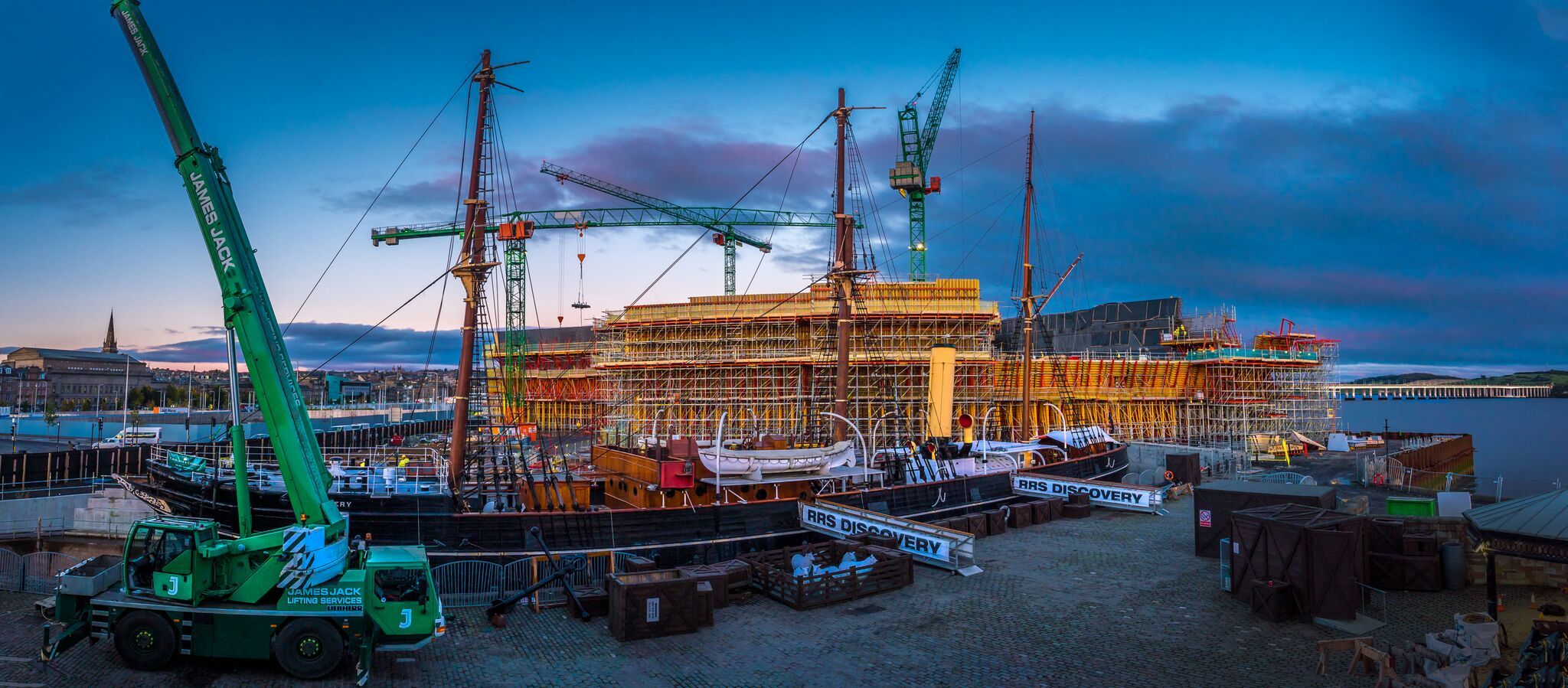 The RSS Discovery during the repairs process.