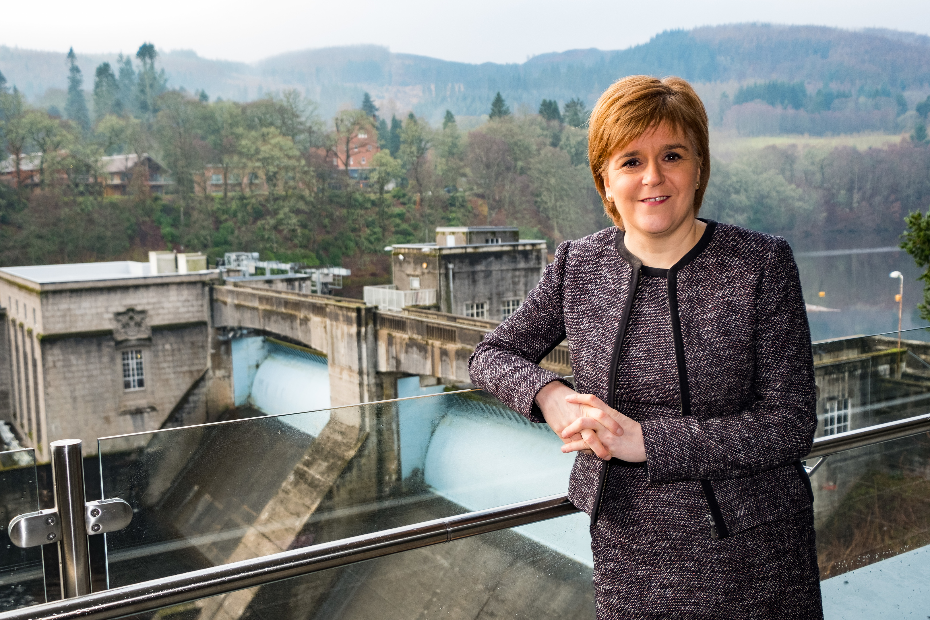 First Minister Nicola Sturgeon at SSE’s new £4m Pitlochry Dam Visitor Centre.
