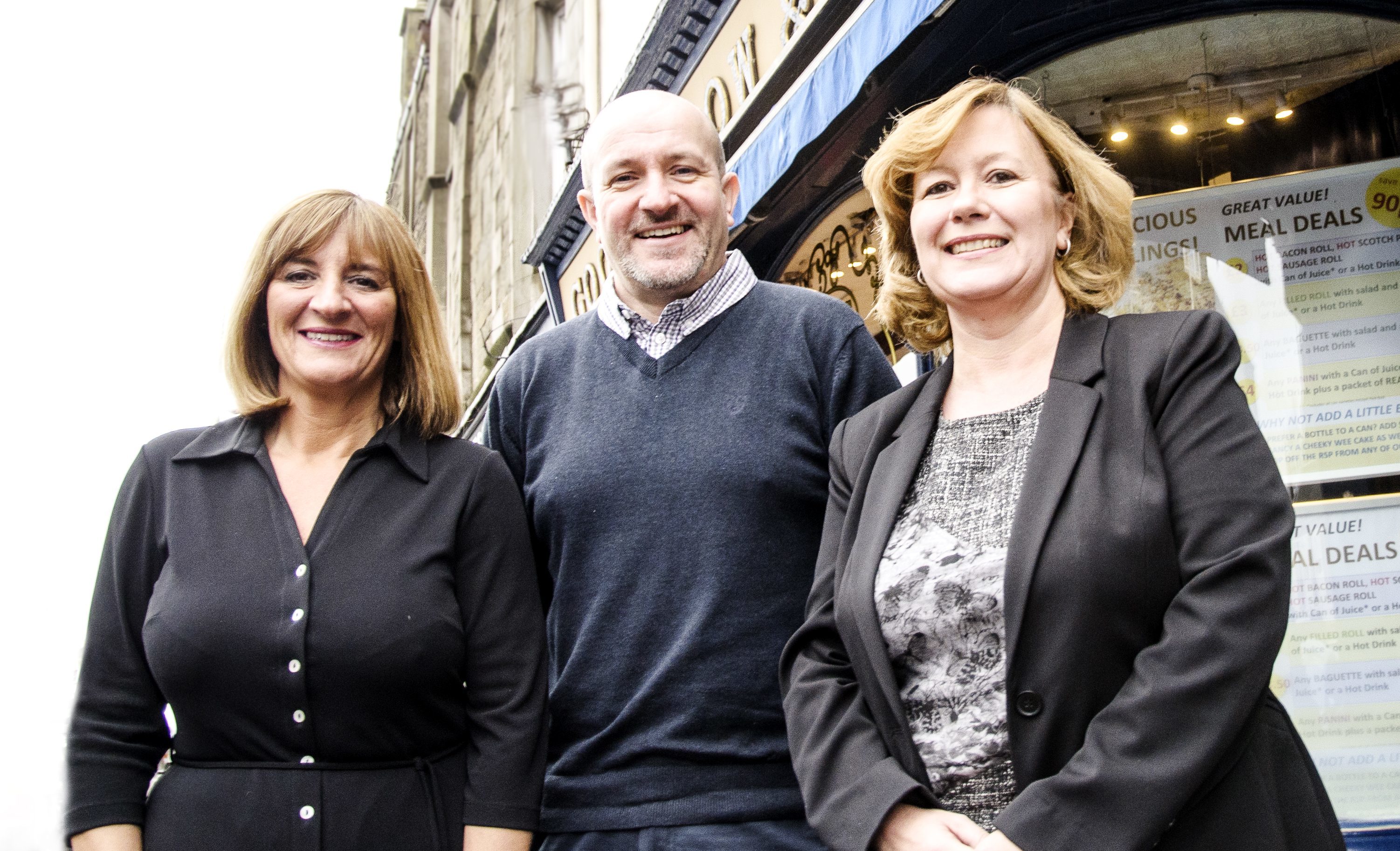 The new board members from left - Jacqui Souter, Rob Sinclair and Laura Ross.