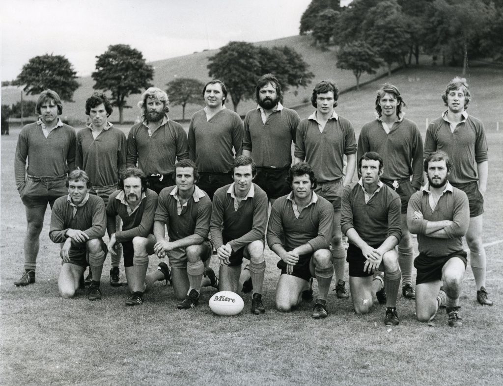 Ron in his playing days, second from right back row