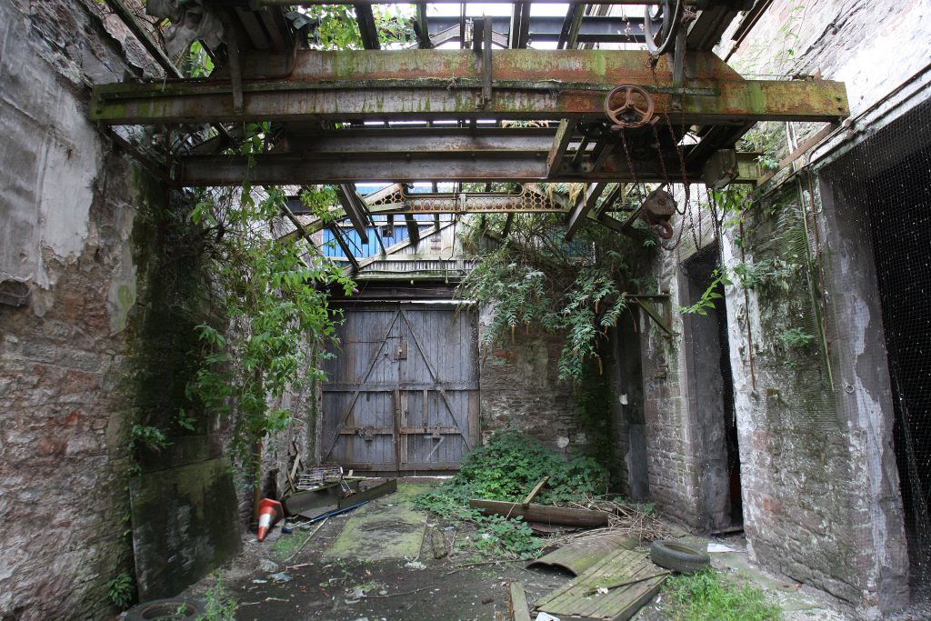 The High Mill as it looked in 2013 after being allowed to decay over the years. It has since been refurbished.