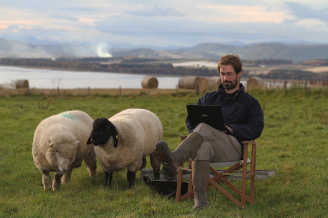 The author on his Fife farm