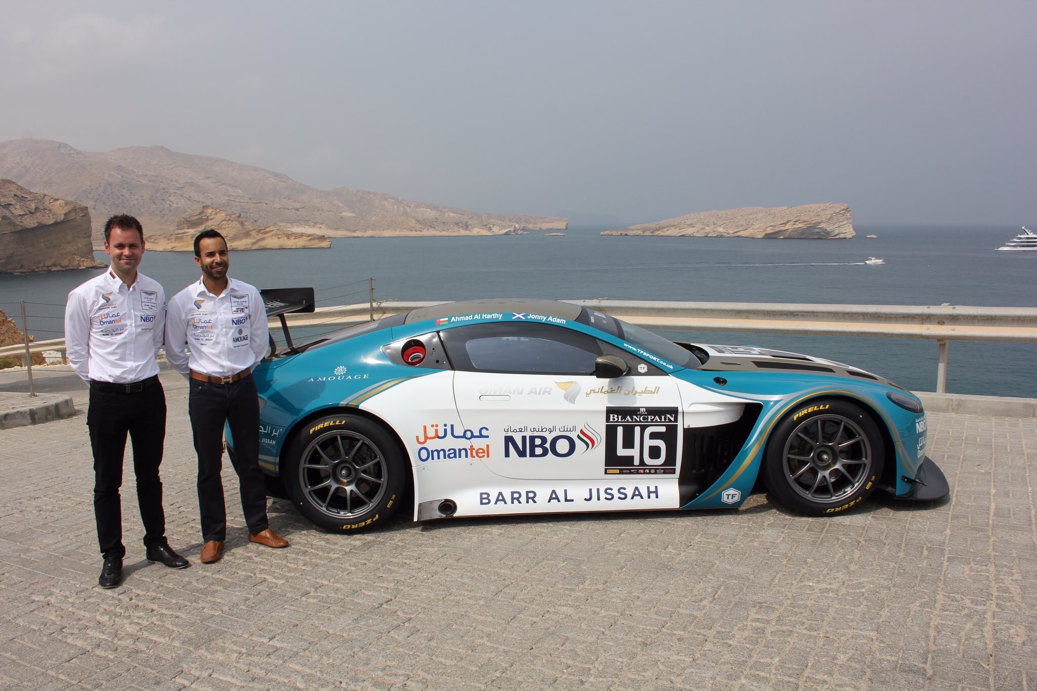 Adam was also  a Blancpain GT Series with Ahmad Al Harthy