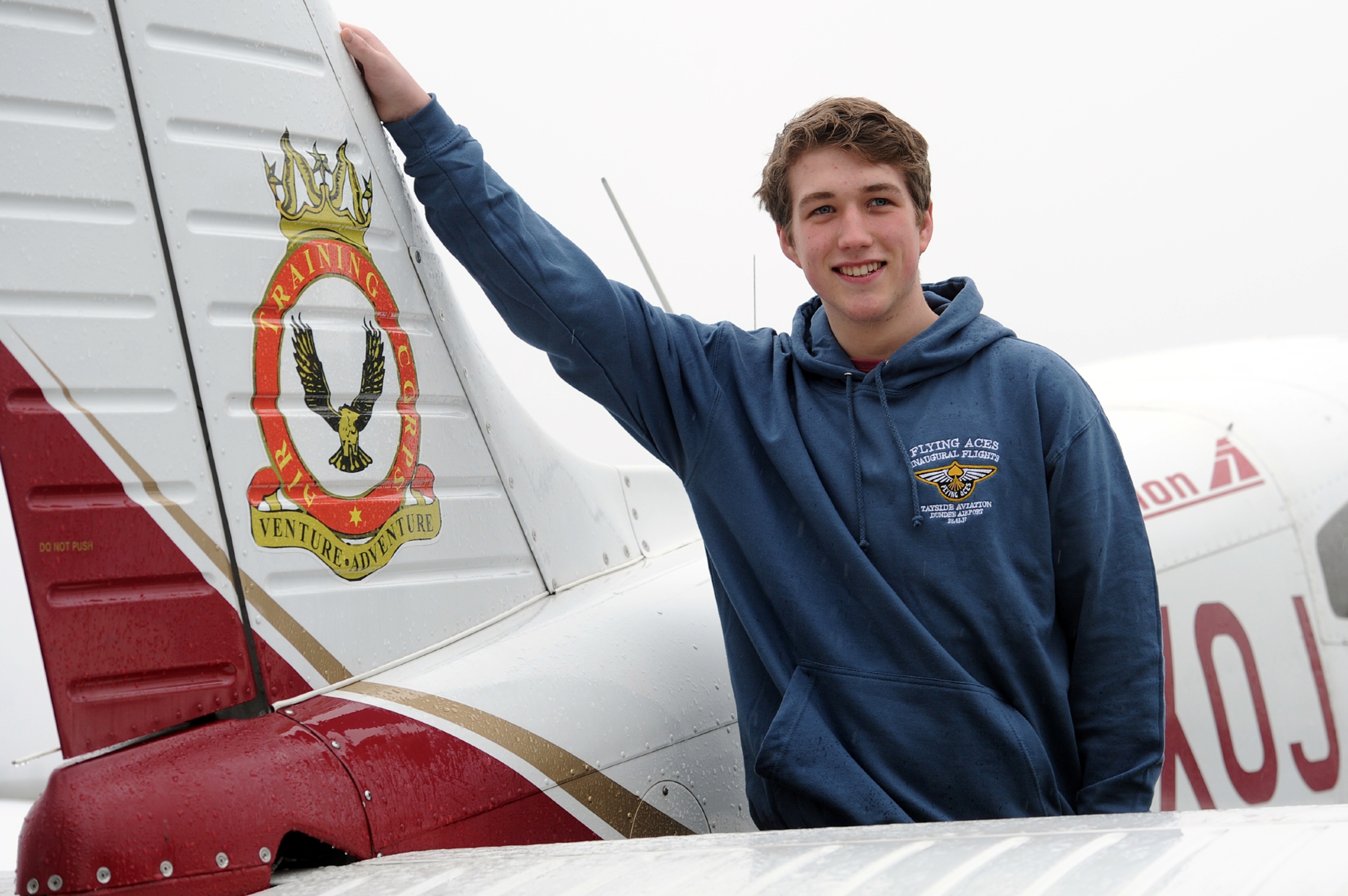 Flying Ace Laurence Hepburn is looking forward to taking to the skies.
