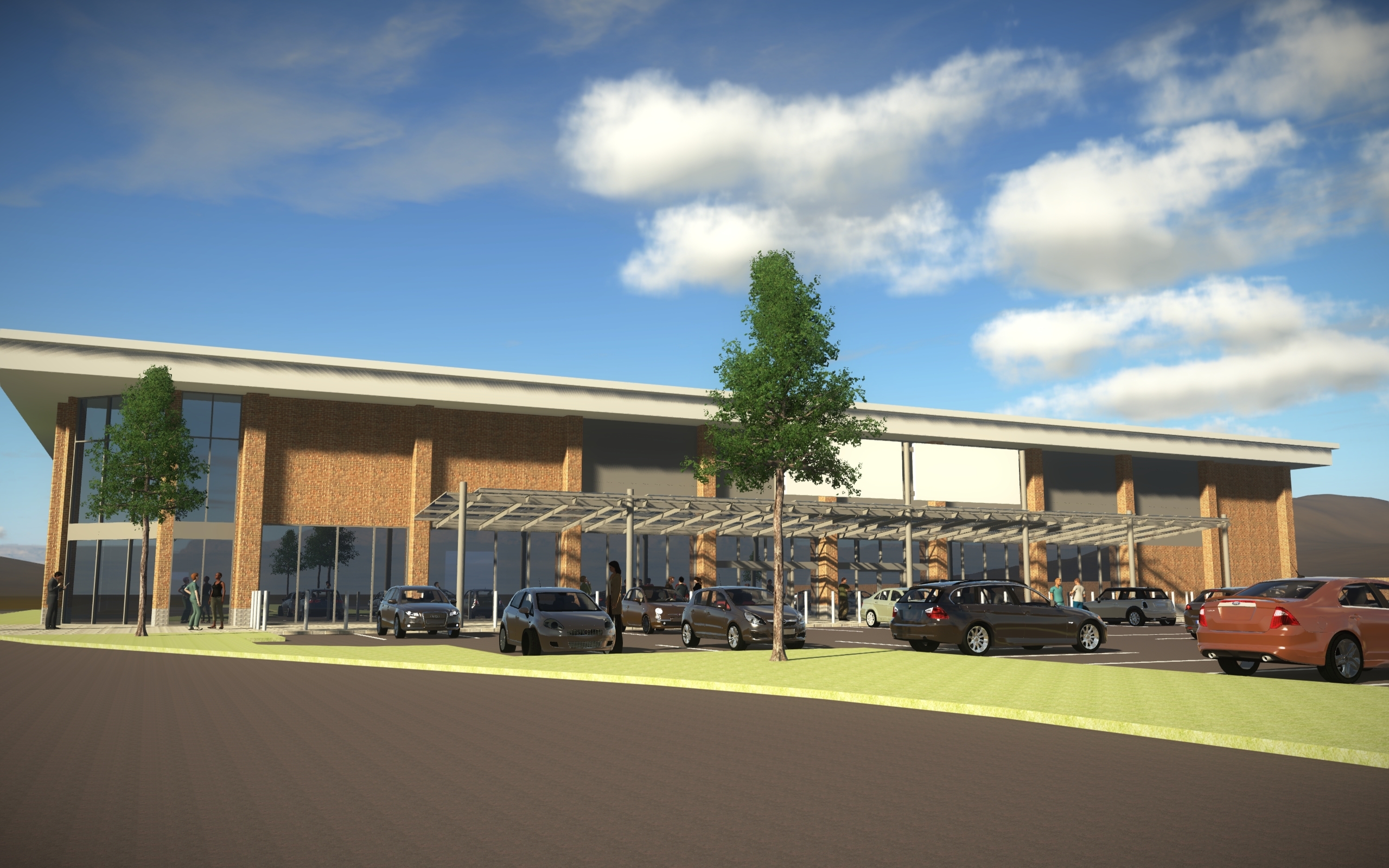 An impression of the new  £5 million toy store and gym scheme proposed for the Stack Retail Park.