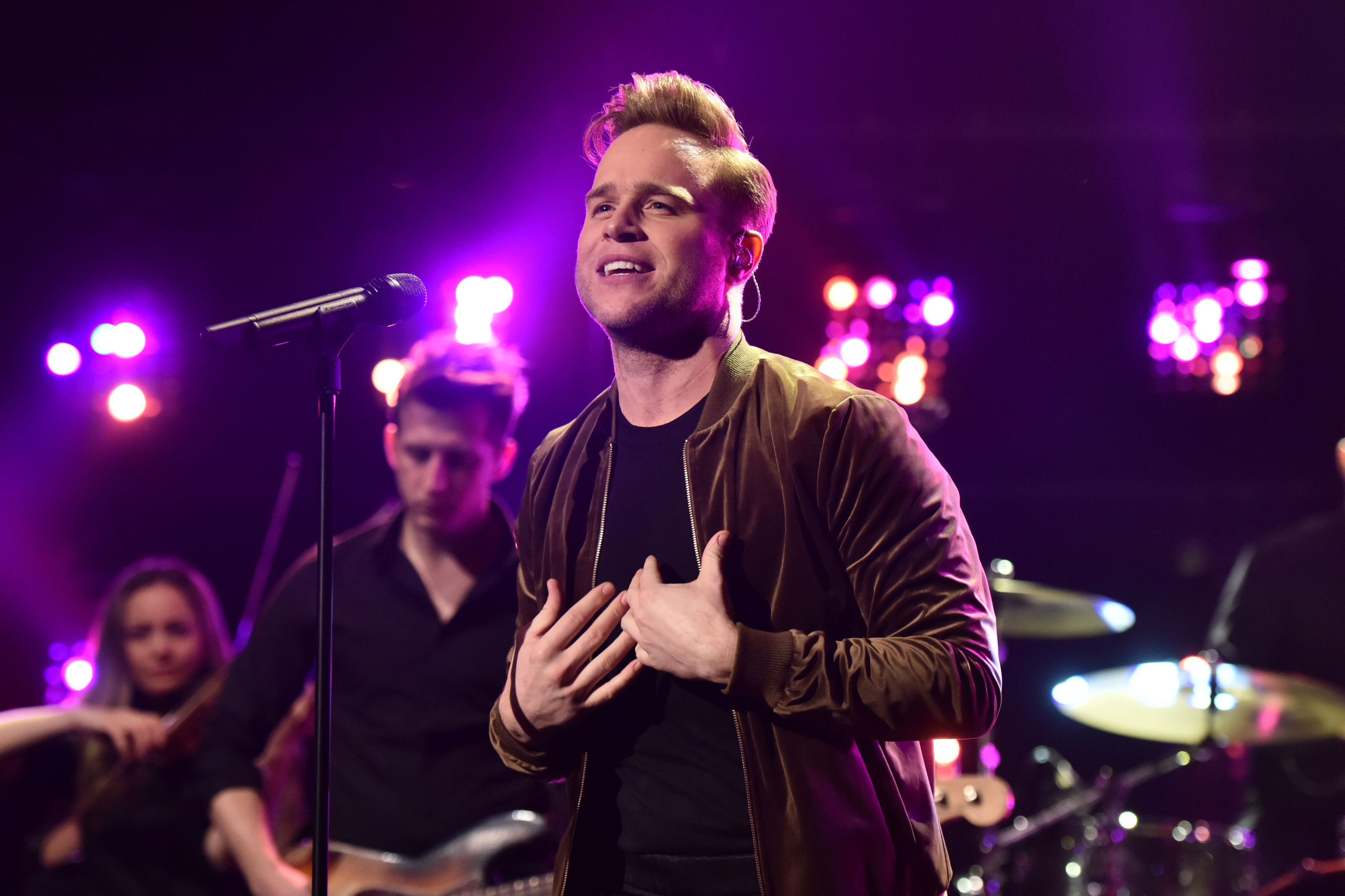 Olly Murs met Ruby backstage at the Hydro in 2017.