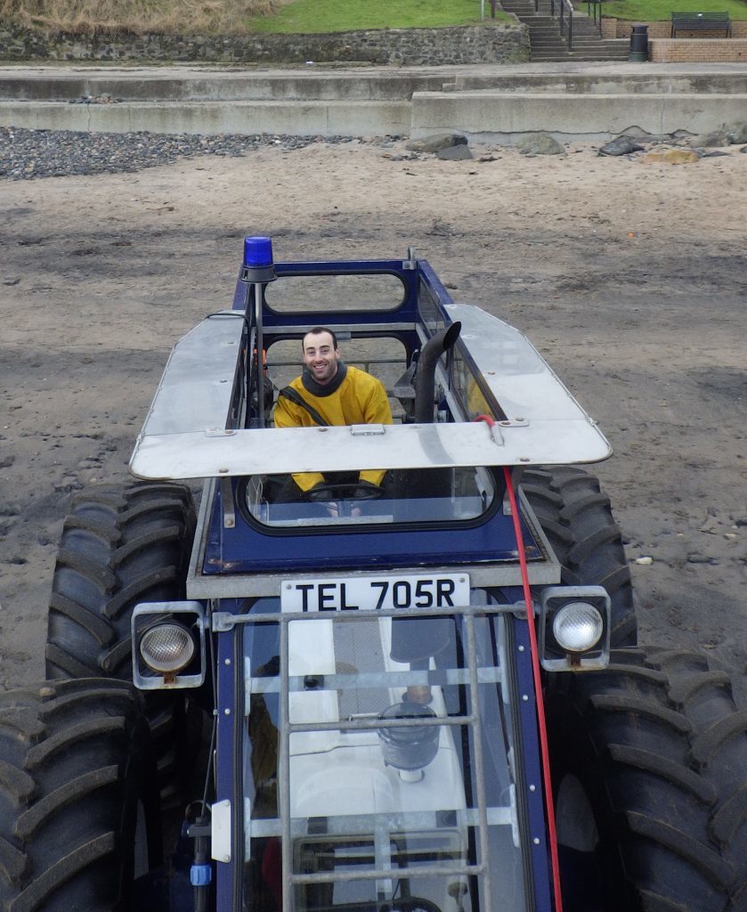 Getting to grips with the tractor.