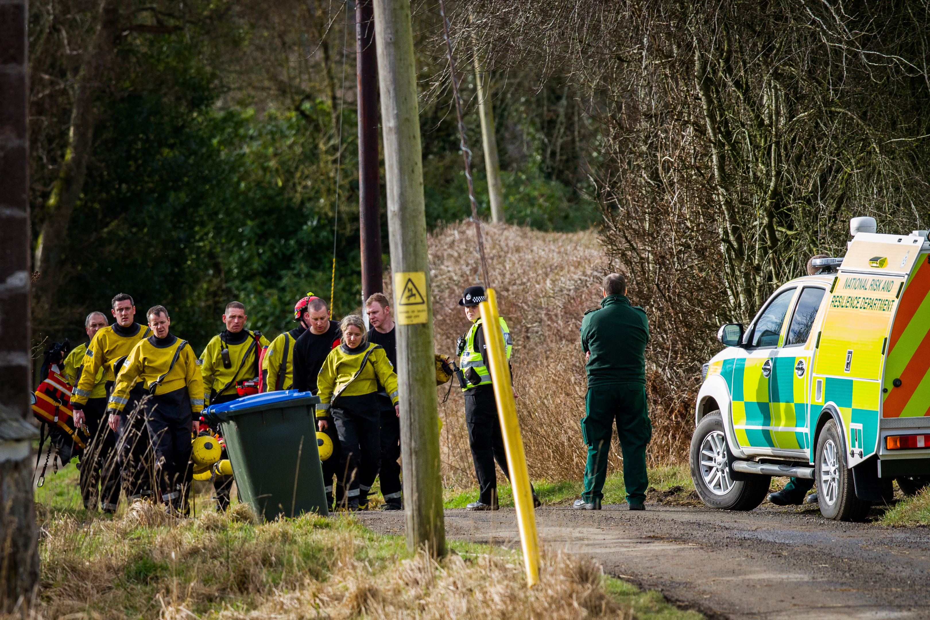 The search underway for a missing child near Bridge of Cally