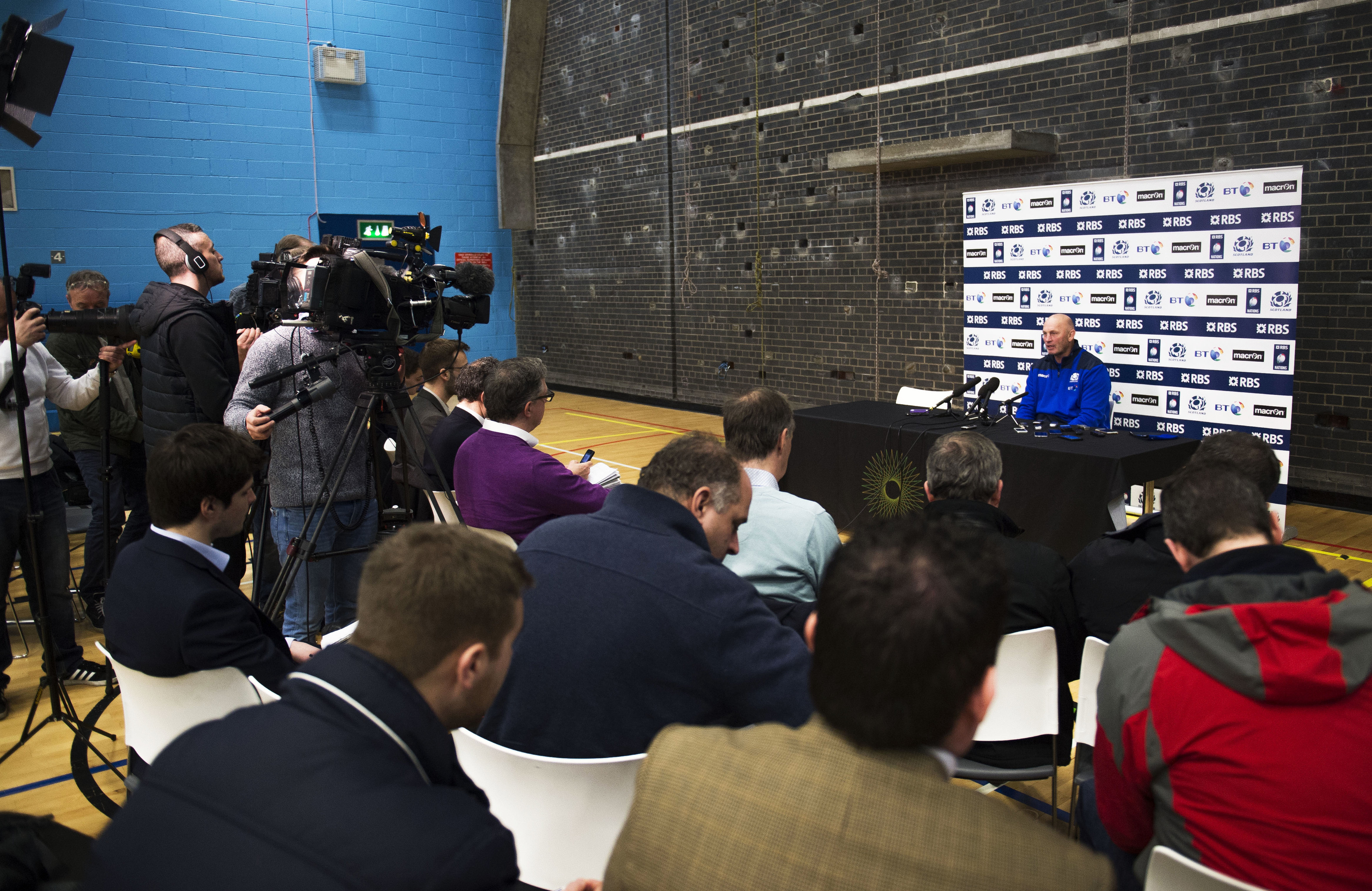 Scotland head coach Vern Cotter speaks to the press ahead of the Six Nations match against Ireland.