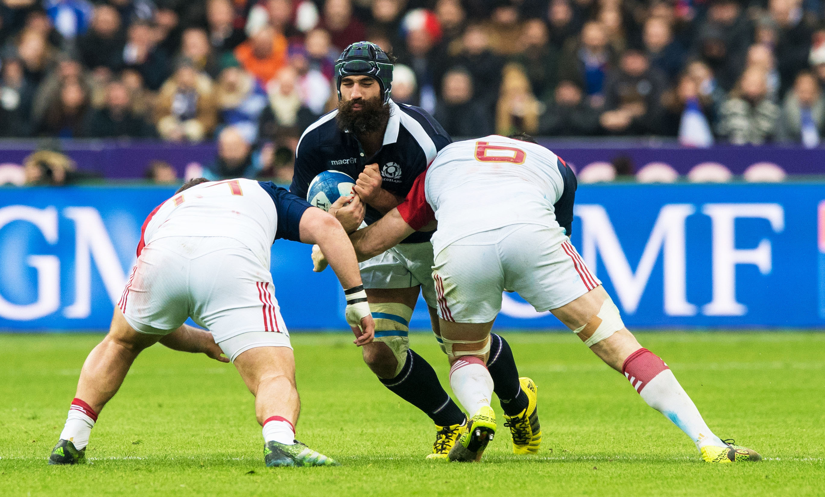 Josh Strauss was most observers' top man for Scotland in Paris on Sunday.