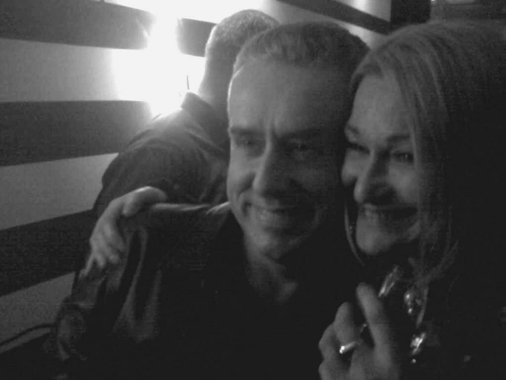 Sylvia with Holly Johnson of Frankie Goes to Hollywood fame