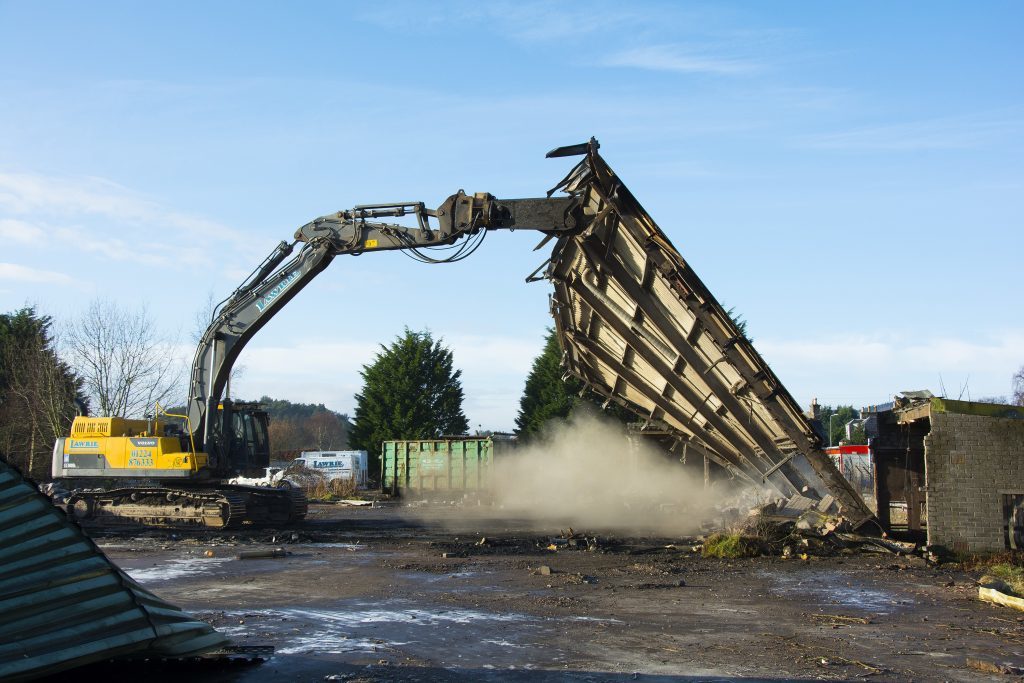 Demolition of Abertay Works