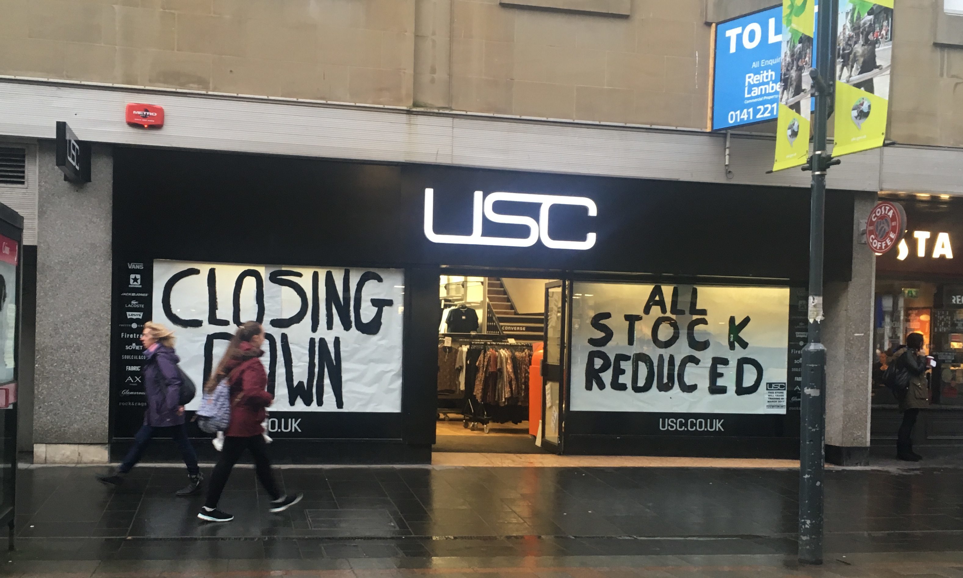 The USC store in Perth High Street which has been earmarked for closure