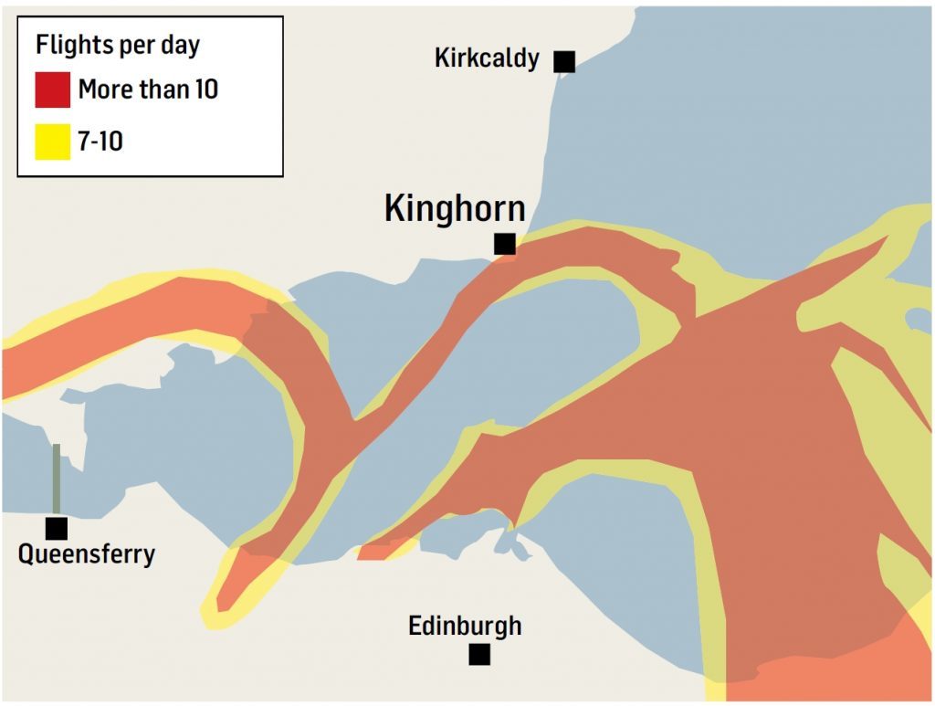 Proposed new routes were published by the airport on Monday.