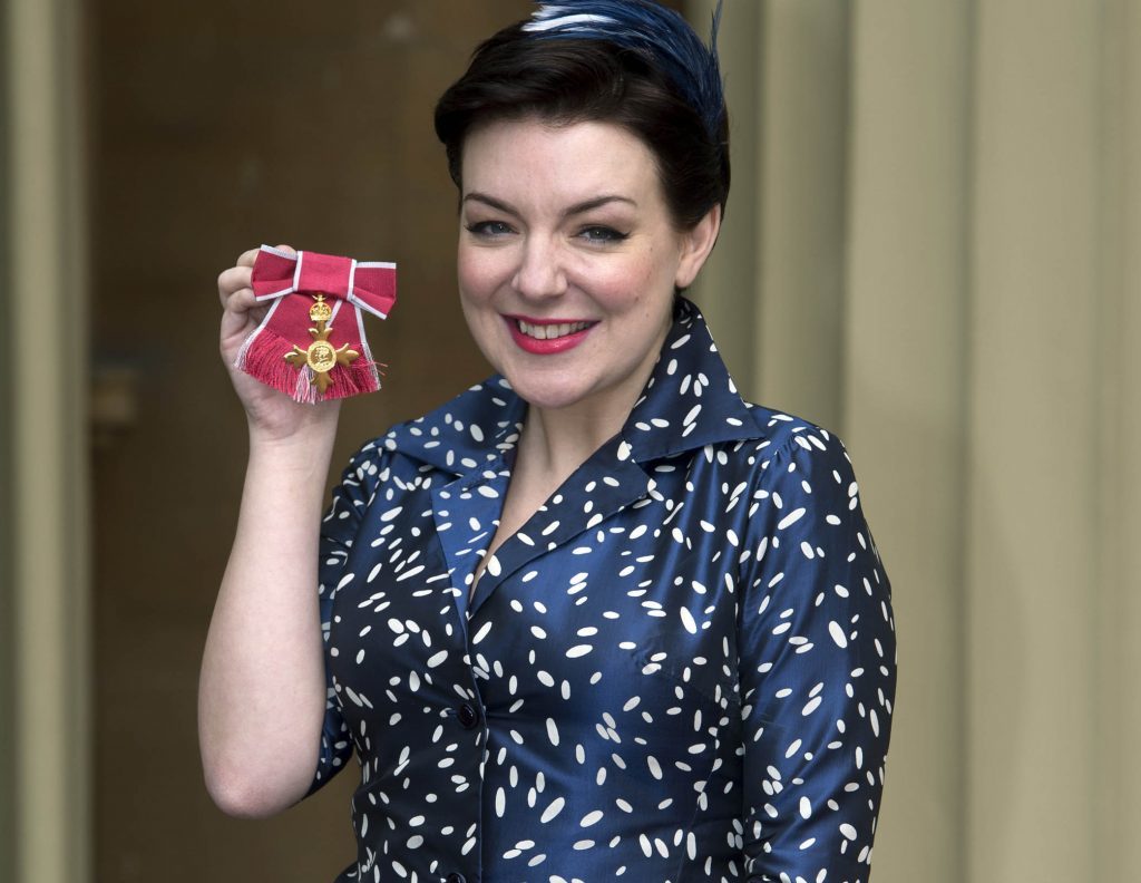 The Moorside actress Sheridan Smith after receiving her OBE (Officer of the Order of the British Empire) for services to drama. 