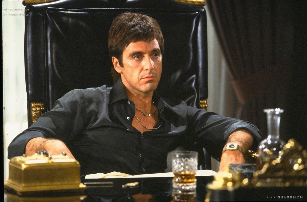 Al Pacino as Tony Montana in the 1983 version of Scarface