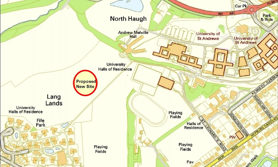 The proposed site as Langlands.