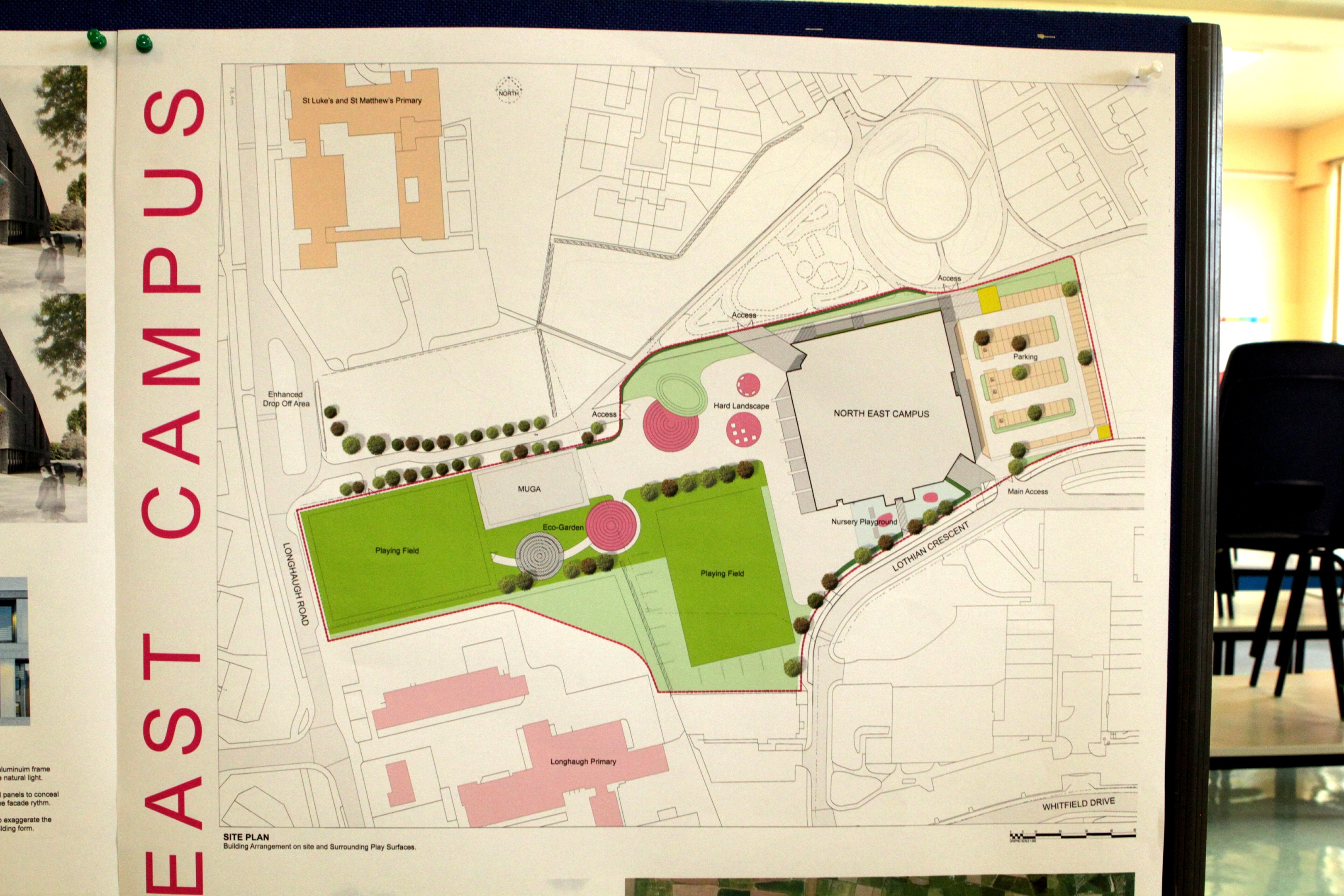 Plans for the new campus.
