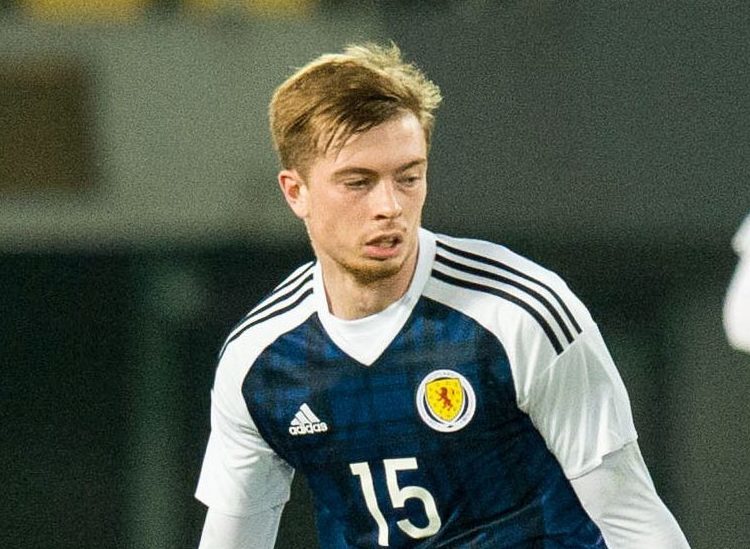 Craig Wighton in action for Scotland.