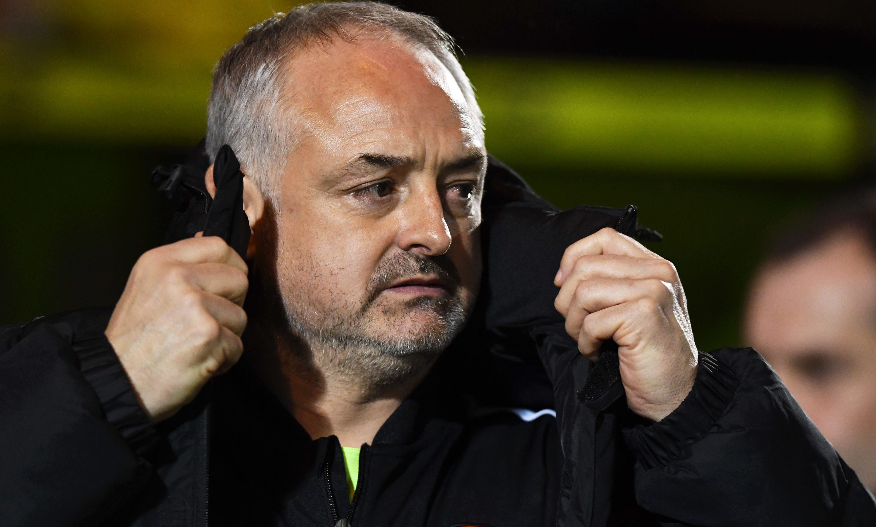Ray McKinnon watches as United are beaten in Paisley.