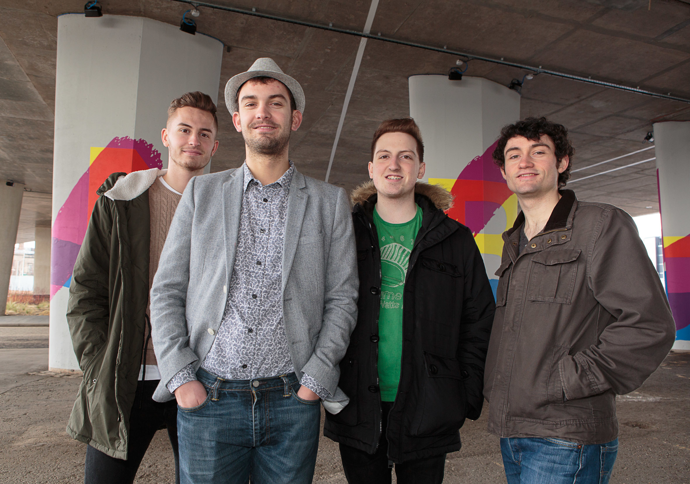 Craig Weir & The Cabalistic Cavalry. From left — Paul Weir, Craig, Josh Landsburgh and Ross White.