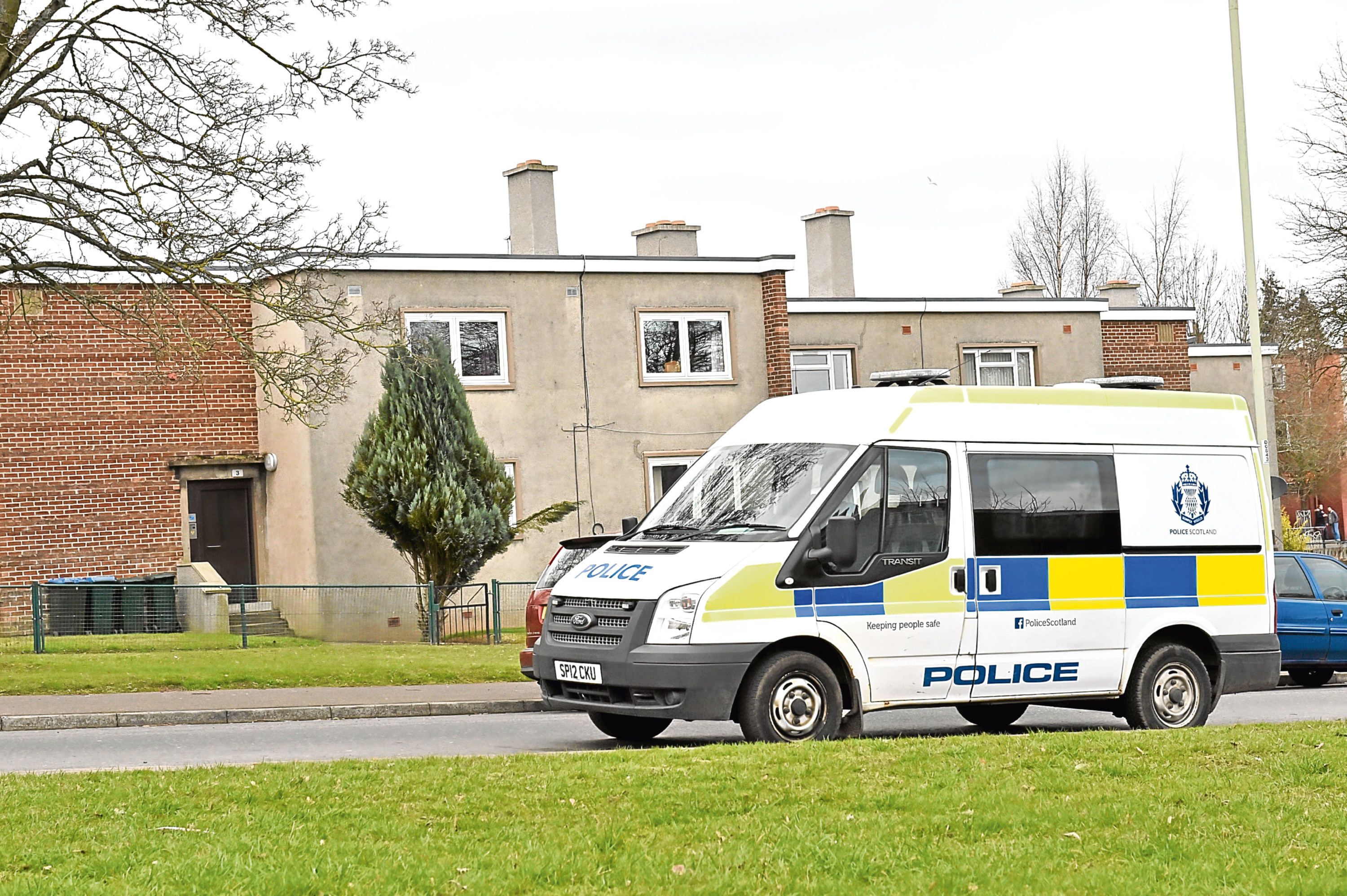 Police in Firbank Road.