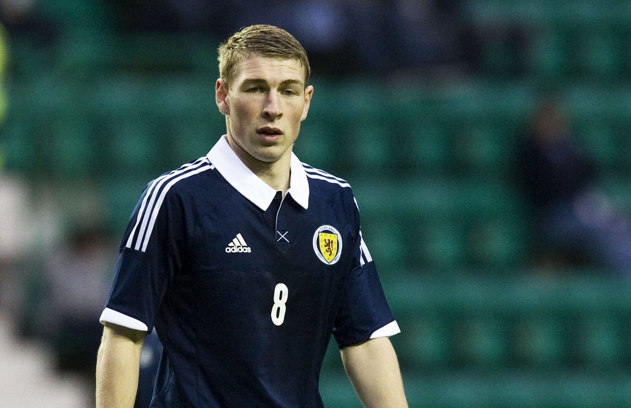 David Wotherspoon in action for Scotland's under-21s.