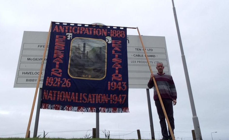 Tom Adams staged a protest at Frances Colliery