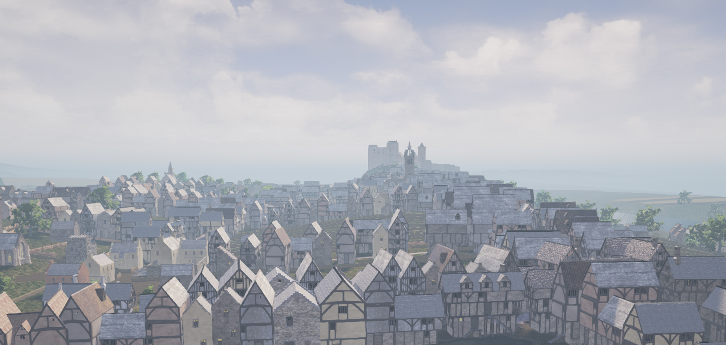 The reconstruction shows Edinburgh as it was almost 500 years ago.