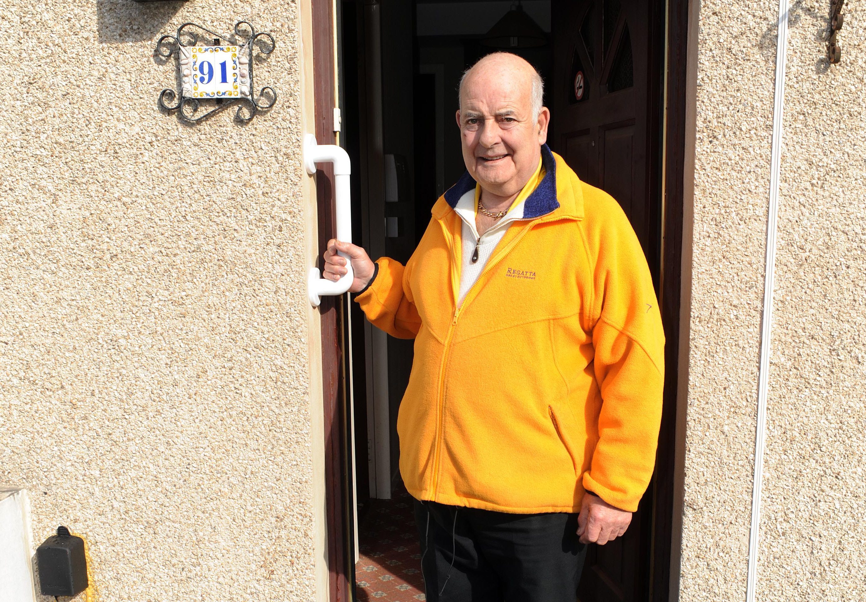 Dennis Nevey at his home in Kirkcaldy.