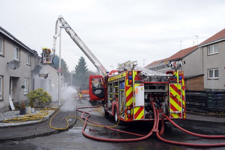 Man taken to hospital after house fire in Cardenden