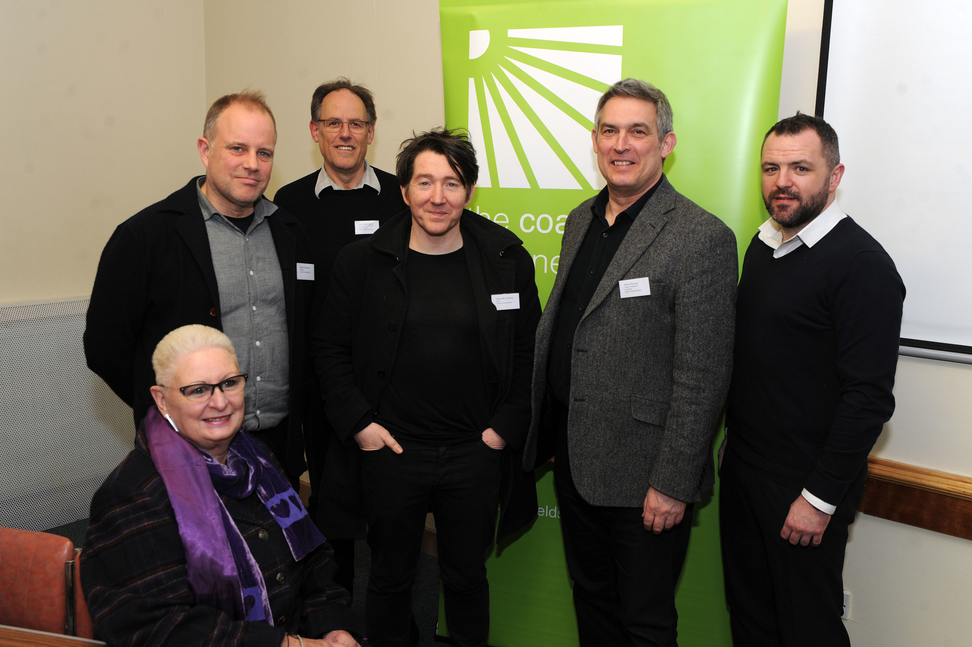 Oliver Chapman, John McIlhager, Peter McCaughey, Keven Murray, Gary Potter and Pauline Douglas at the opening meeting
