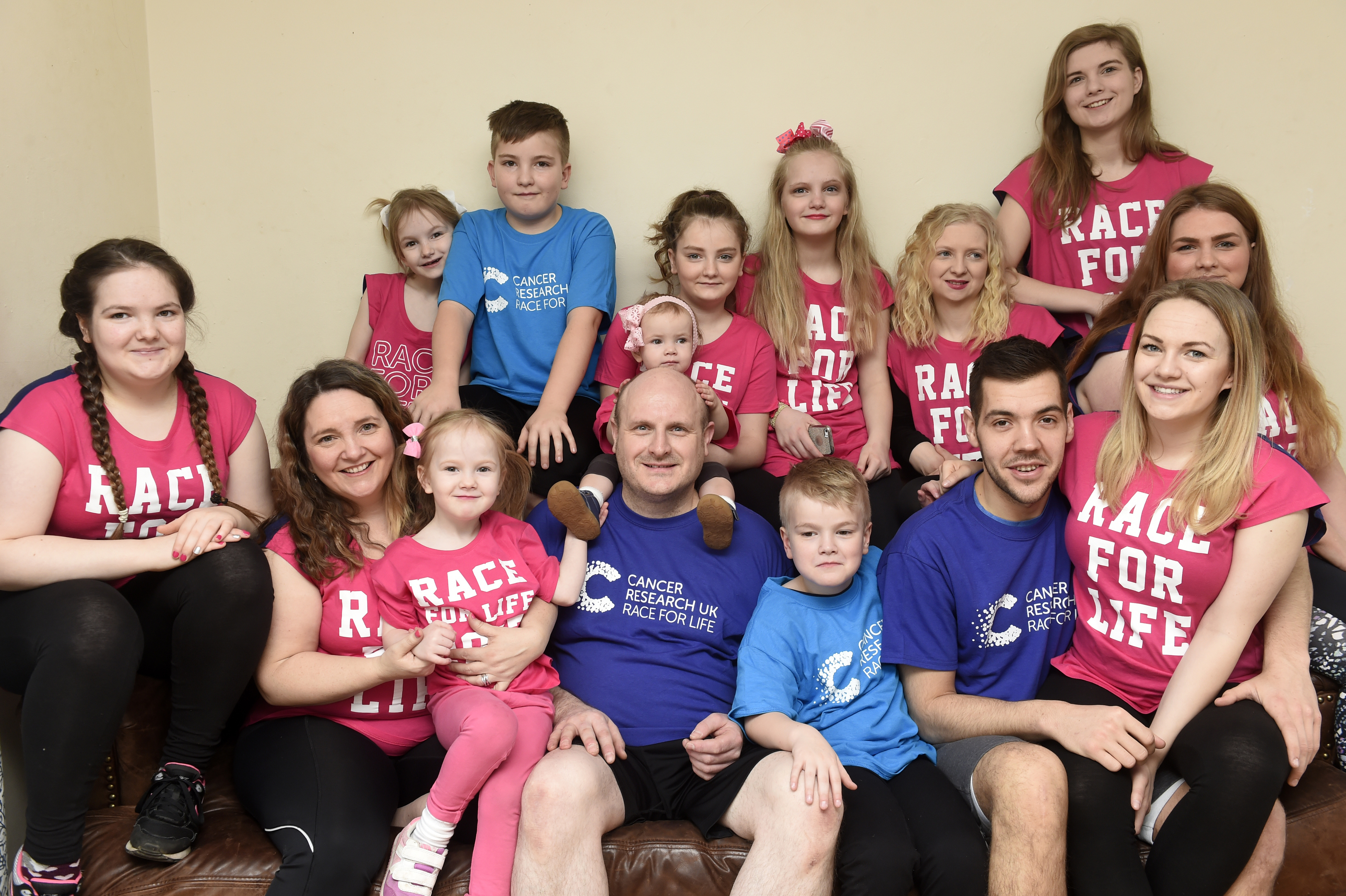 Scotland’s superfamily, Emma and Roy Hann have been chosen to help launch in Scotland Race for Life Family 5K- a Race for Life event which for the first time allows MEN to take part.