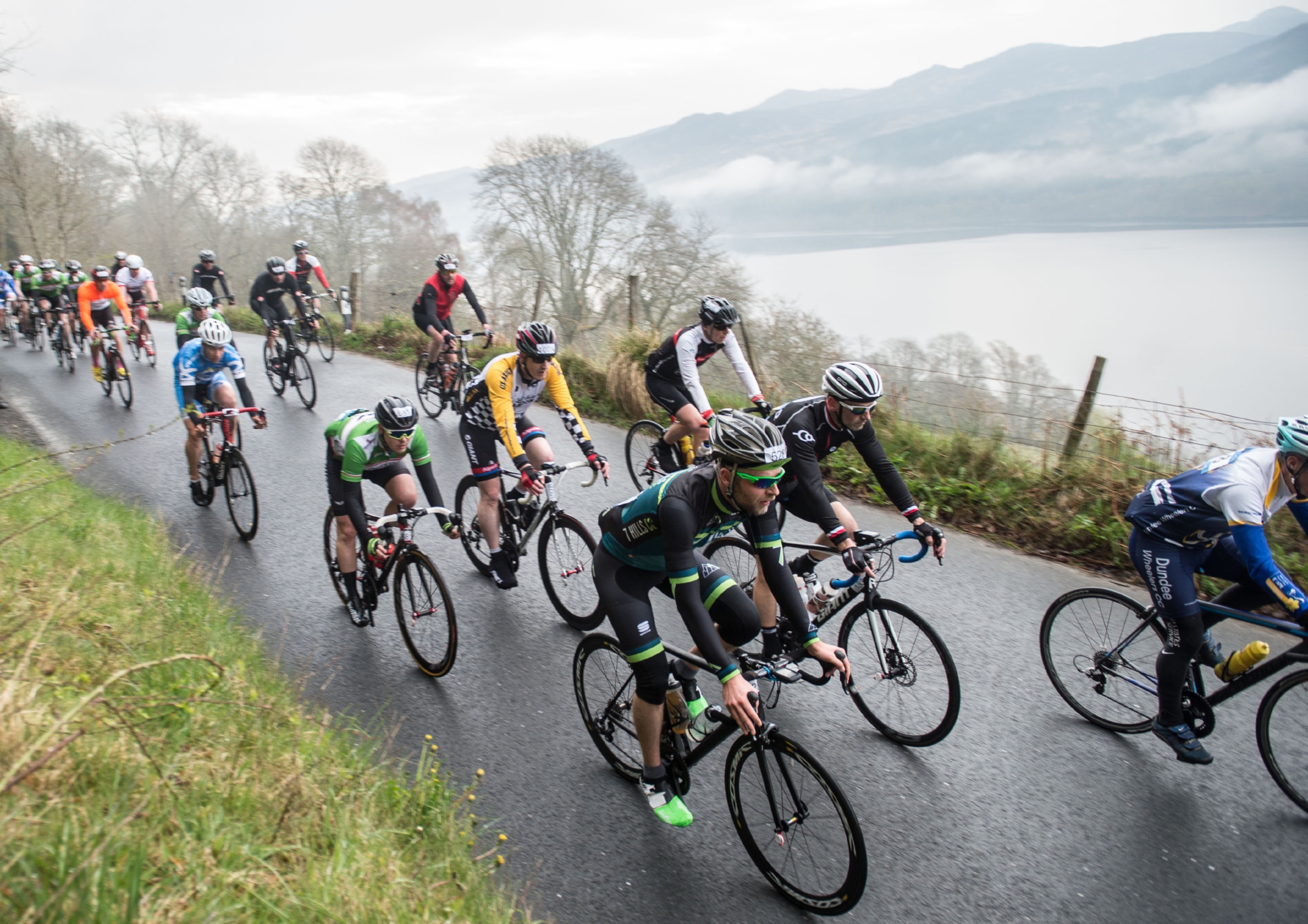 Riders enjoying Etape Caledonia 2016.