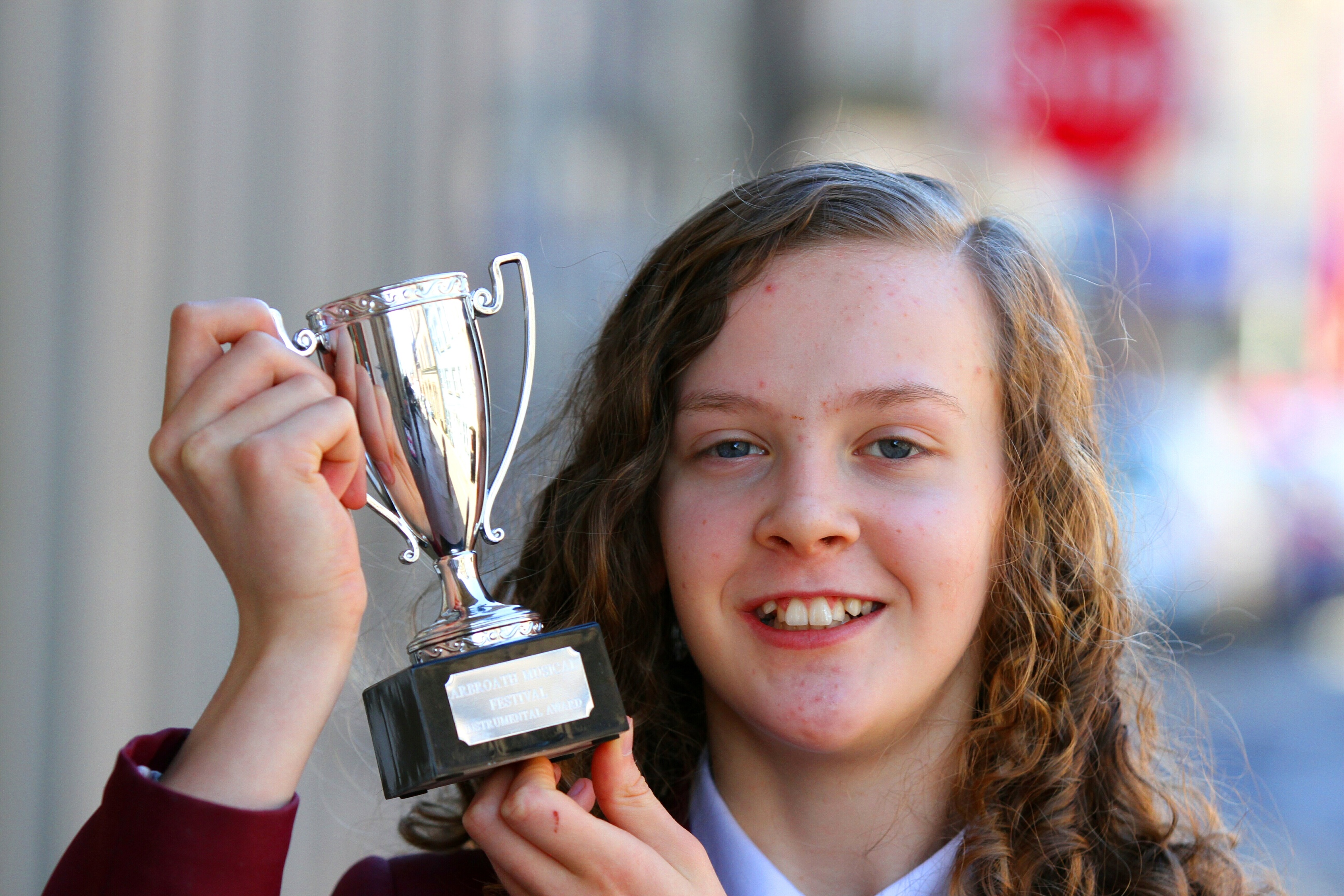 13-year-old Orla McLeod from Montrose Academy won the Class 86 Violin Solo prize.