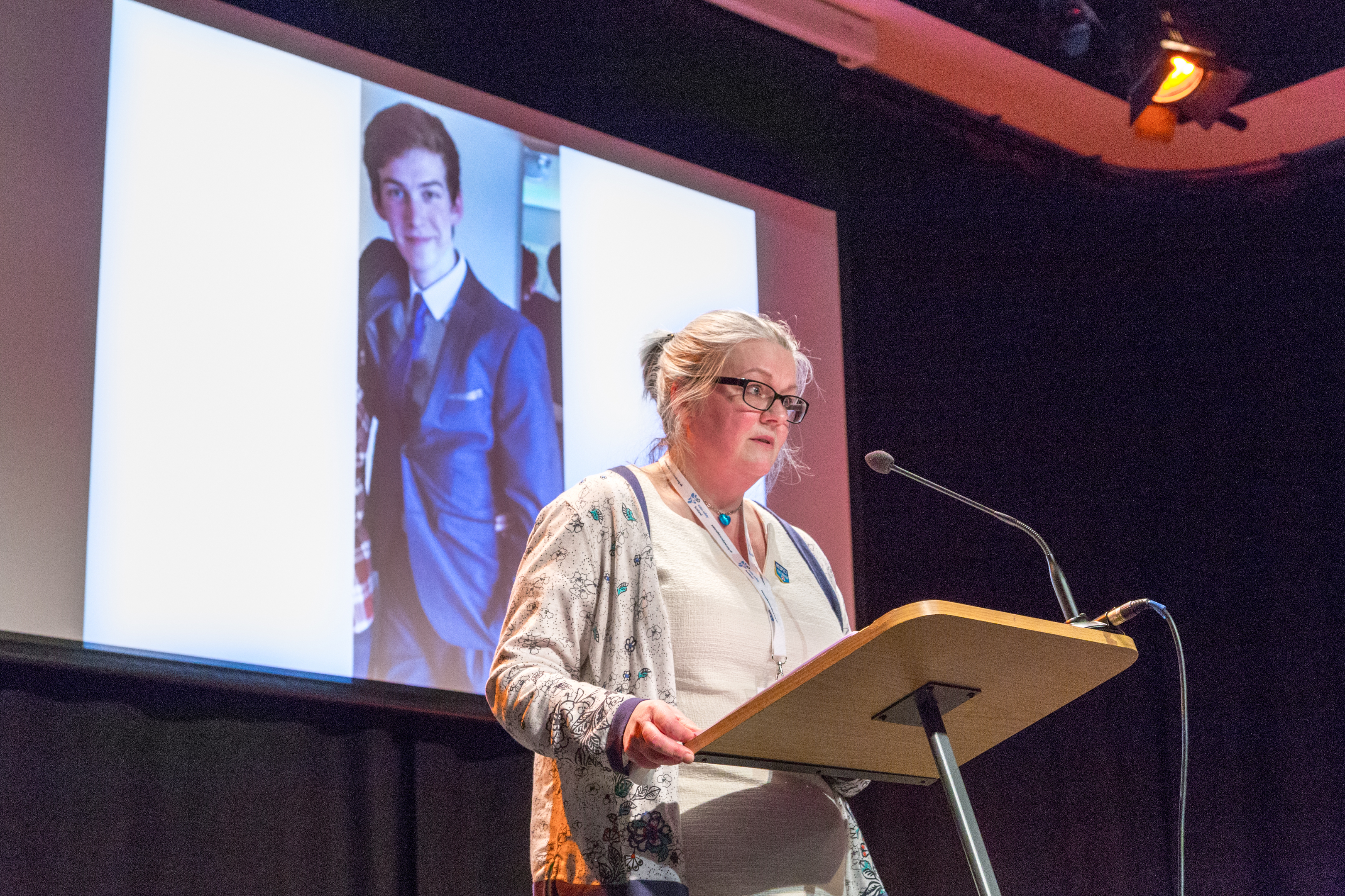 Gillian Barclay spoke in honour of her "darling son" Cameron Lancaster at a RoSPA water safety conference in Edinburgh.