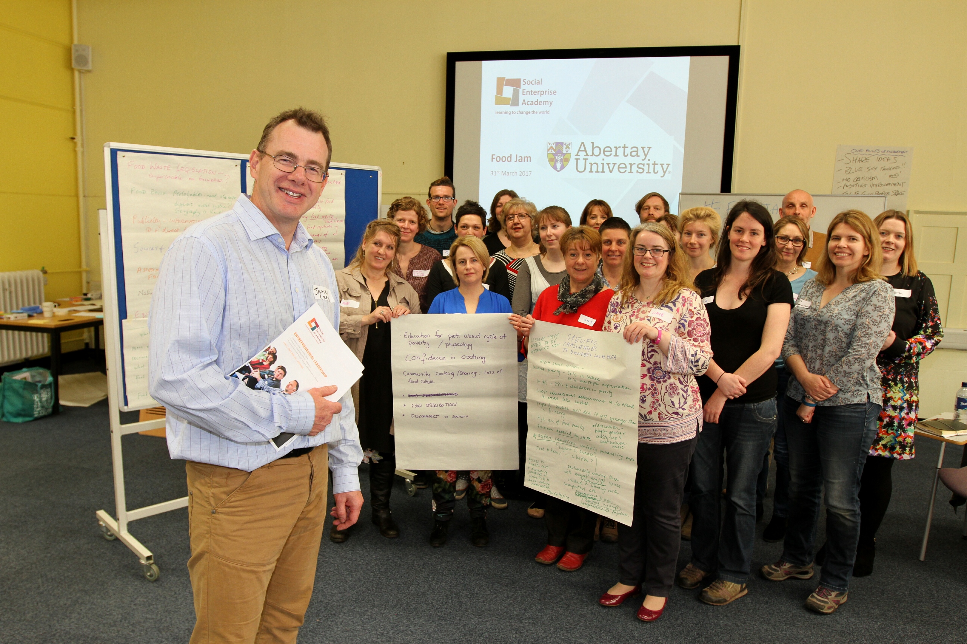 Attendees shared ideas on how to tackle the crisis of food poverty.