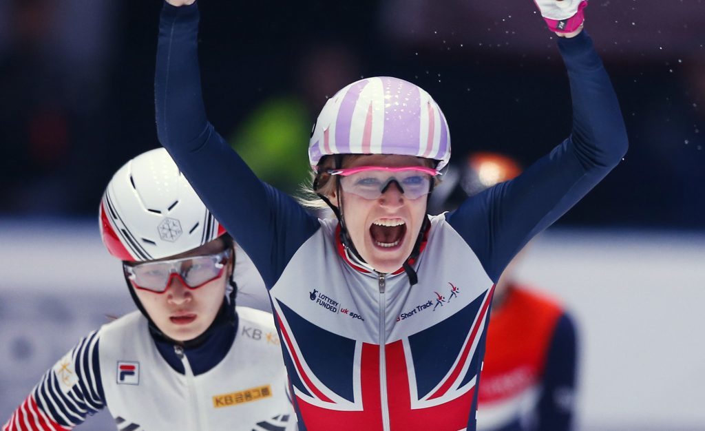Elise Christie is a strong medal contender.