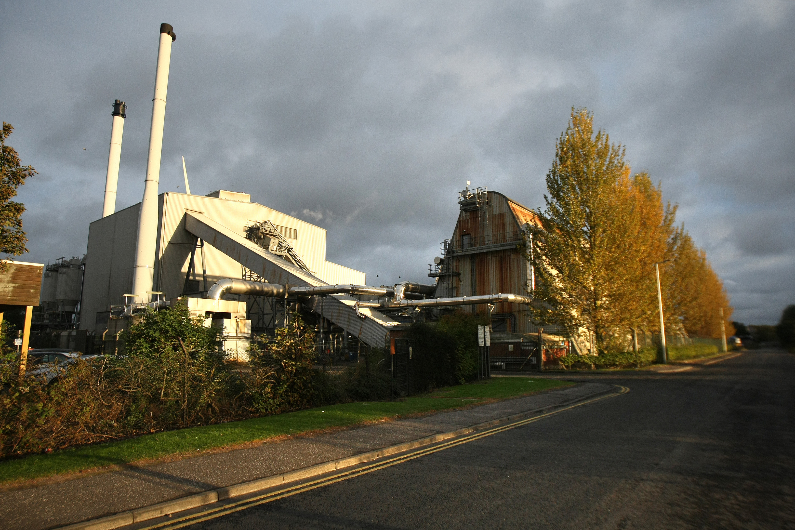 The current Baldovie incinerator and recycling centre.