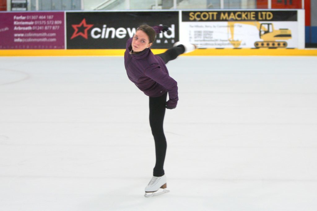 Natasha McKay on the ice.