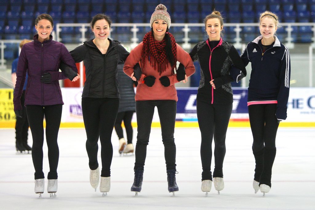 L/R, Natasha McKay, Katie Powell, Gayle, Karly Robertson and Danielle Harrison. 