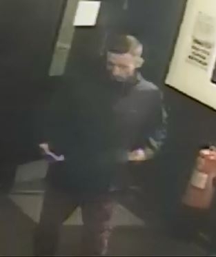 A CCTV image of the man police want to speak to.