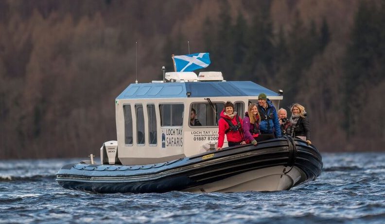 Loch Tay Safaris boat.