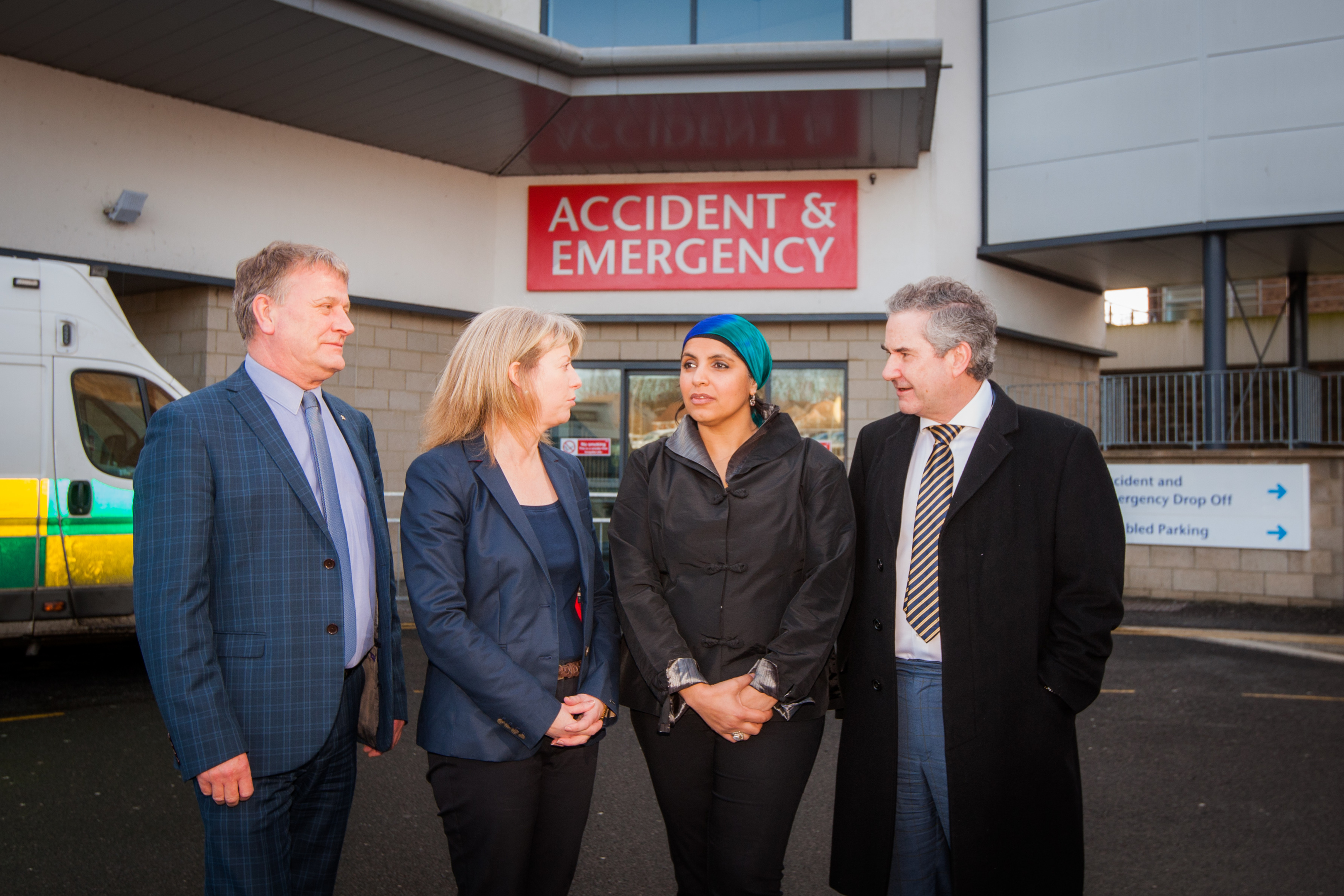 Dr Ahsan with health secretary Shona Robison, Kirkcaldy MSP David Torrance (left) and MP Roger Mullin