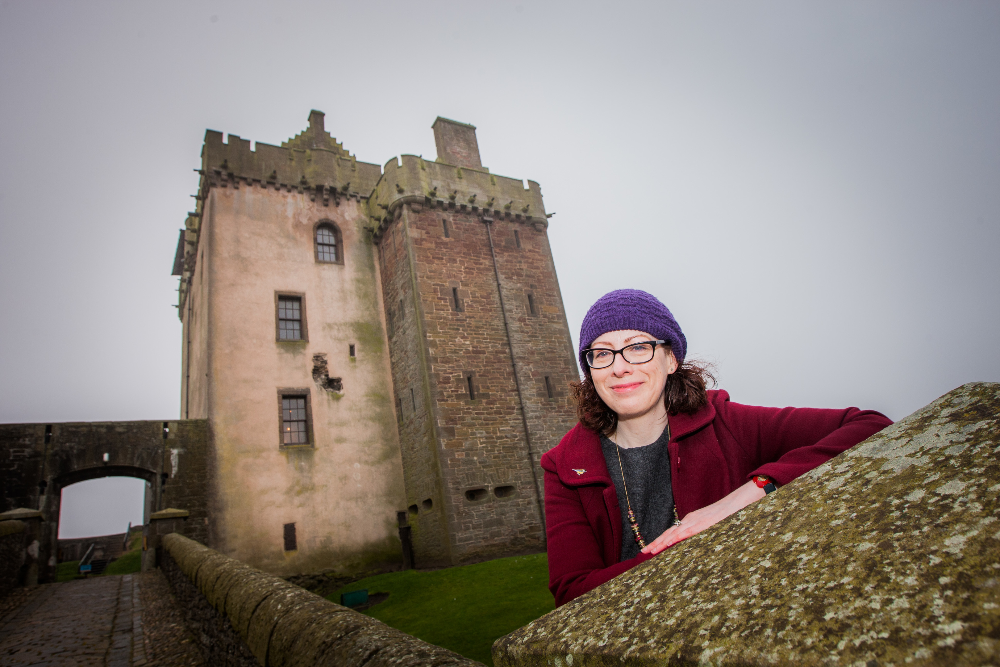 Sally McIntosh at Broughty Ferry Castle.