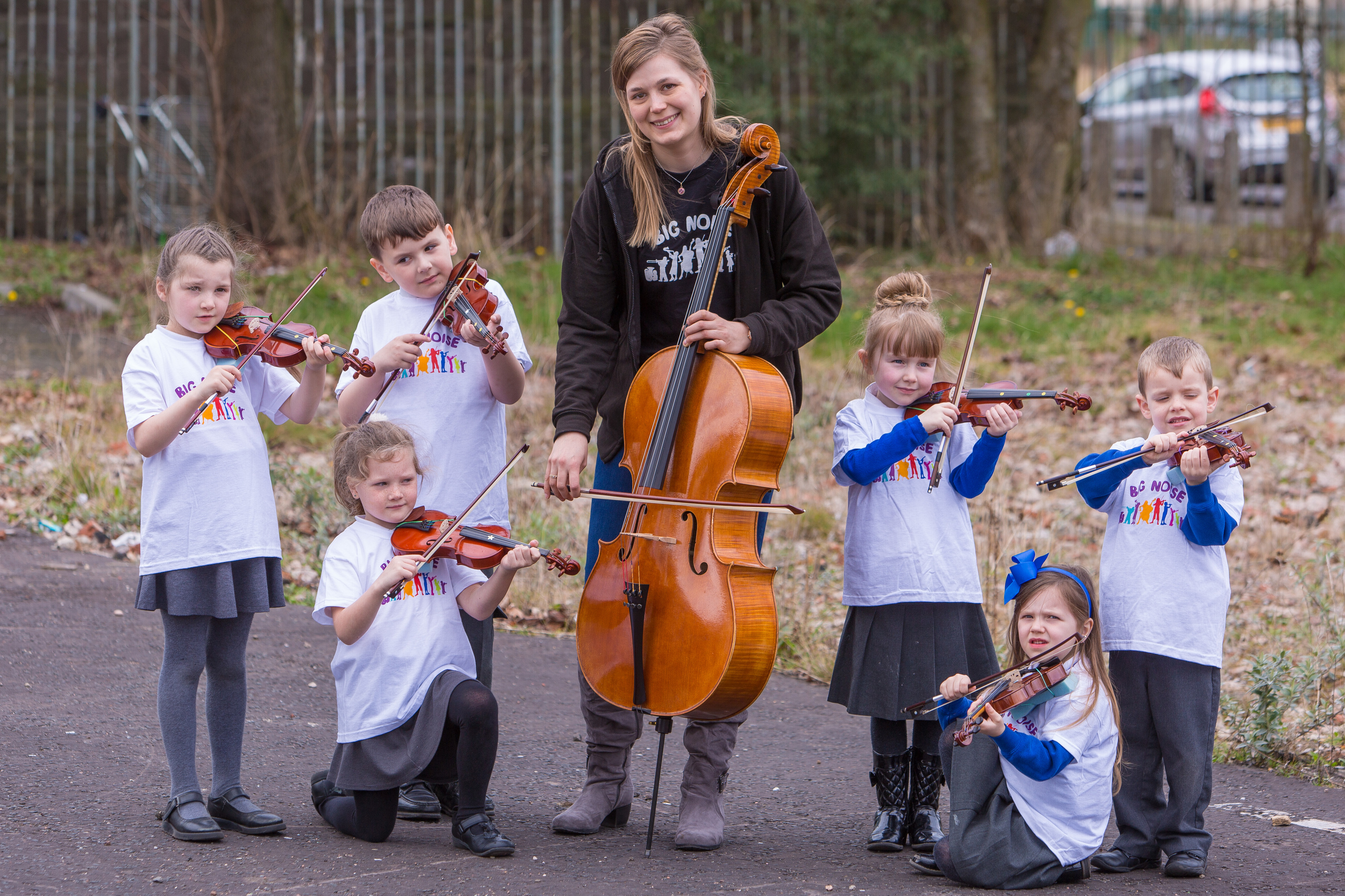 Sistema Scotland musicians visited Douglas to engage with children and families