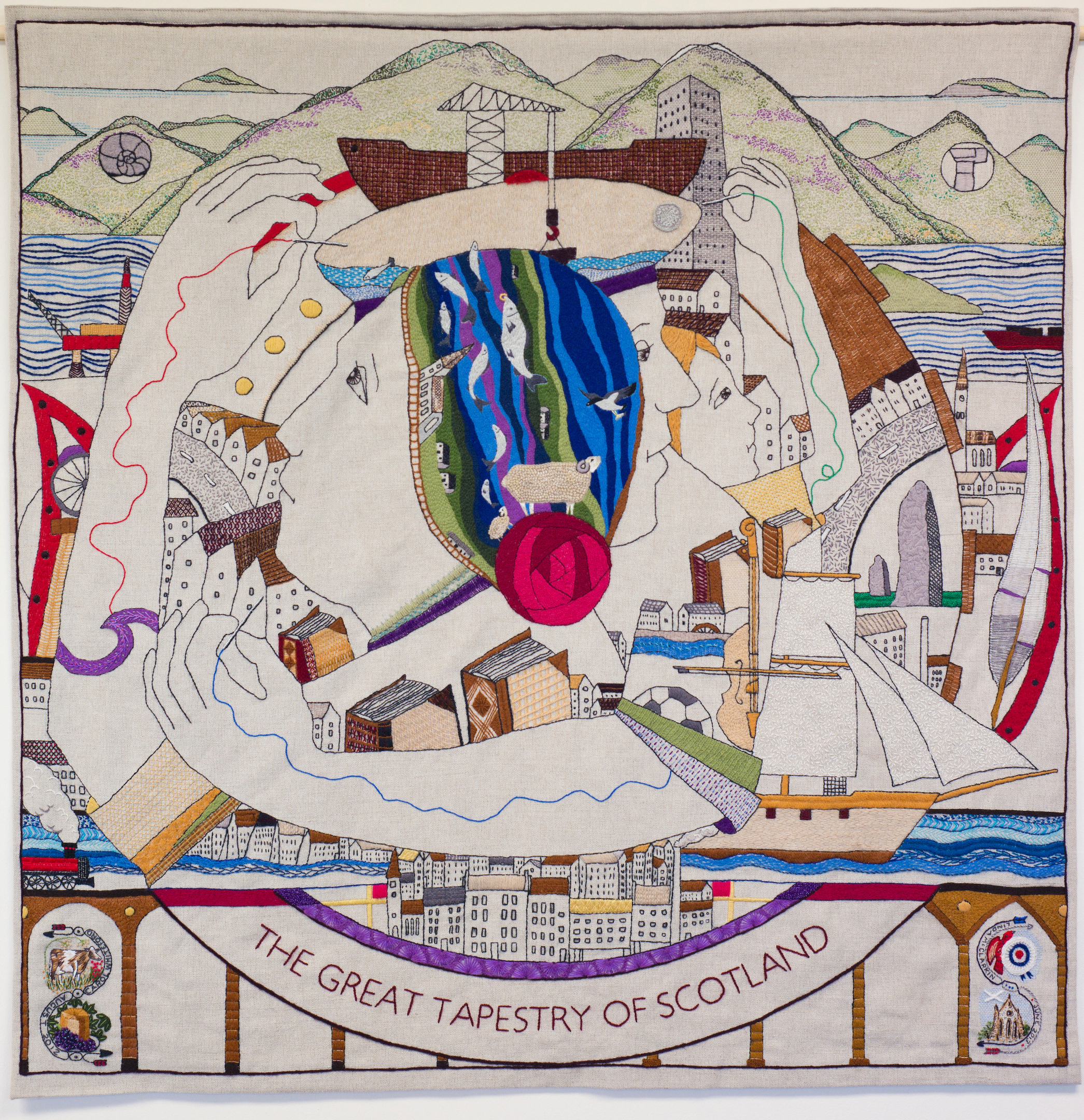 The tapestry depicts 2,000 years of Scotland's history